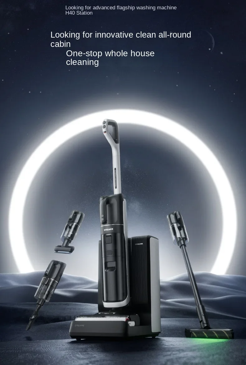 Dreame H40 Station,Sweeping, Suction and Towing All-in-one Machine, Automatic Upper Lower Water Hot water cleaning robot Latest