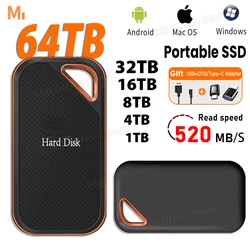 New E81 Portable SSD 1TB 128TB Original ssd Hard Drive External SSD Type-C USB 3.1 M.2 for Laptop/Phone/mac Flash Memory Disk