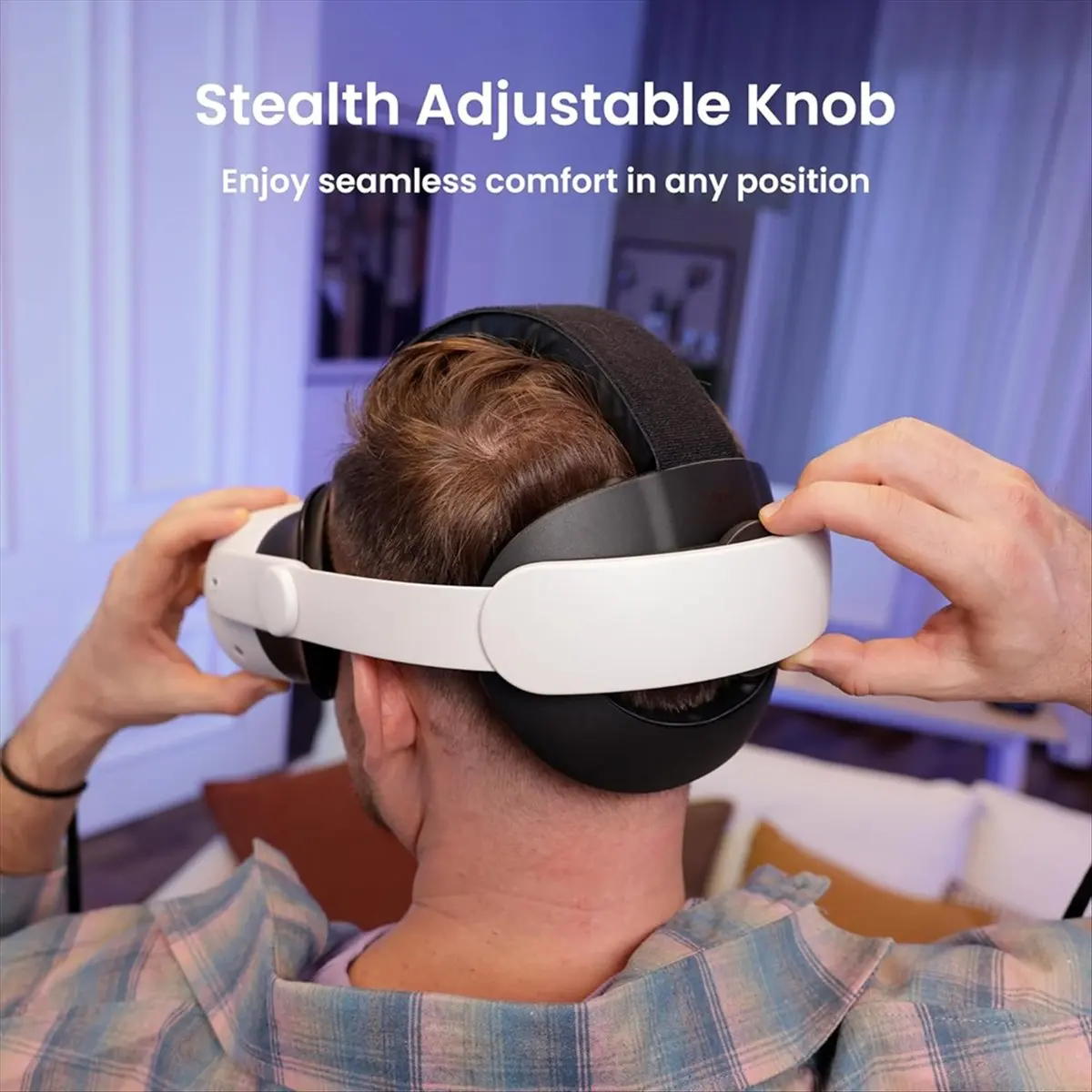 Punctual- Head Strap, VR Headset Accessories for Meta Oculus Quest 3/3S, Enhanced Support & Adjustable & Comfort Strap