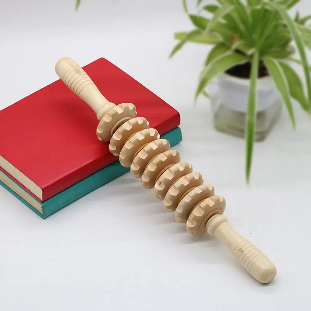 

Leg Belly Relief Yoga Wood Therapy Wooden Exercise Roller Trigger Point Massager Health Care Tool Muscle Roller Sticks