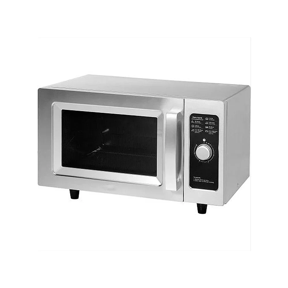 Horno microondas comercial de calentamiento rápido, 25L, 1000W, para tienda de conveniencia, horno microondas autoservicio con temporizador, precio bajo