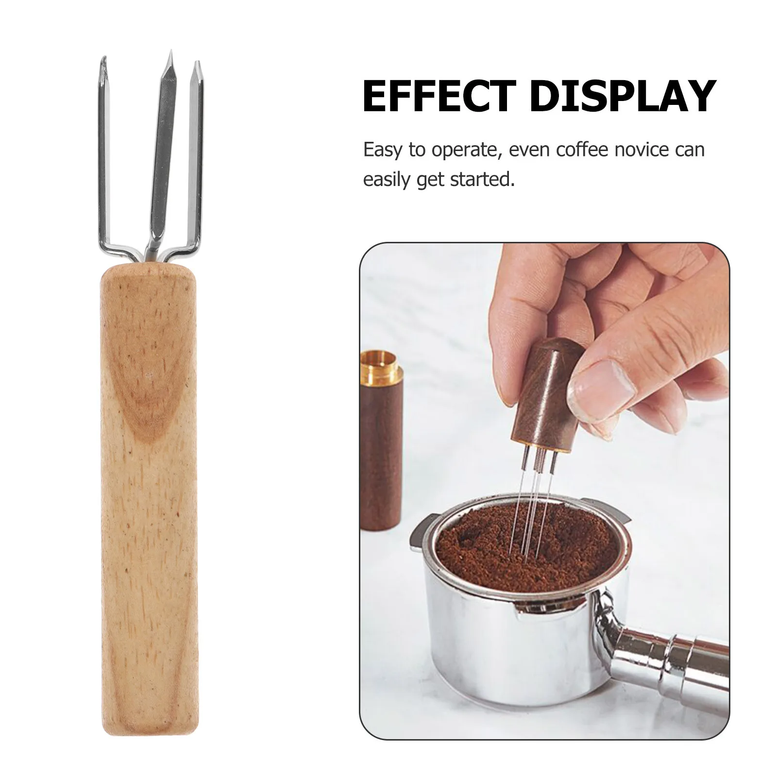 

Coffee Distributor Stainless Steel Needle For Uniform Espresso Powder Distribution Ergonomic Handle Kitchen Gadgets