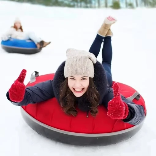 Outdoor Pvc Commercial Inflatable Snow Sled Tubes Winter Game Snow Sledge Tube