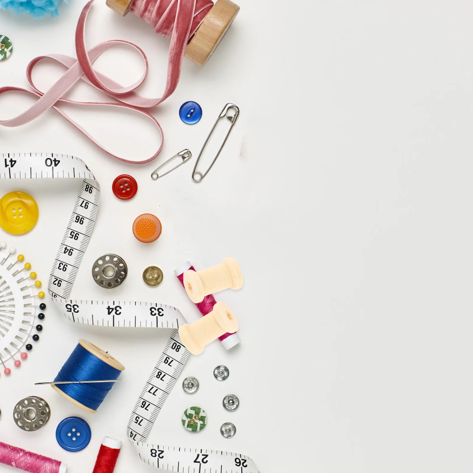 

100Pcs Wooden Sewing Thread Spools Yarn Holder Knitting Weaving Embroidery Craft Bobbins Organizer Wooden Pieces for Crafts