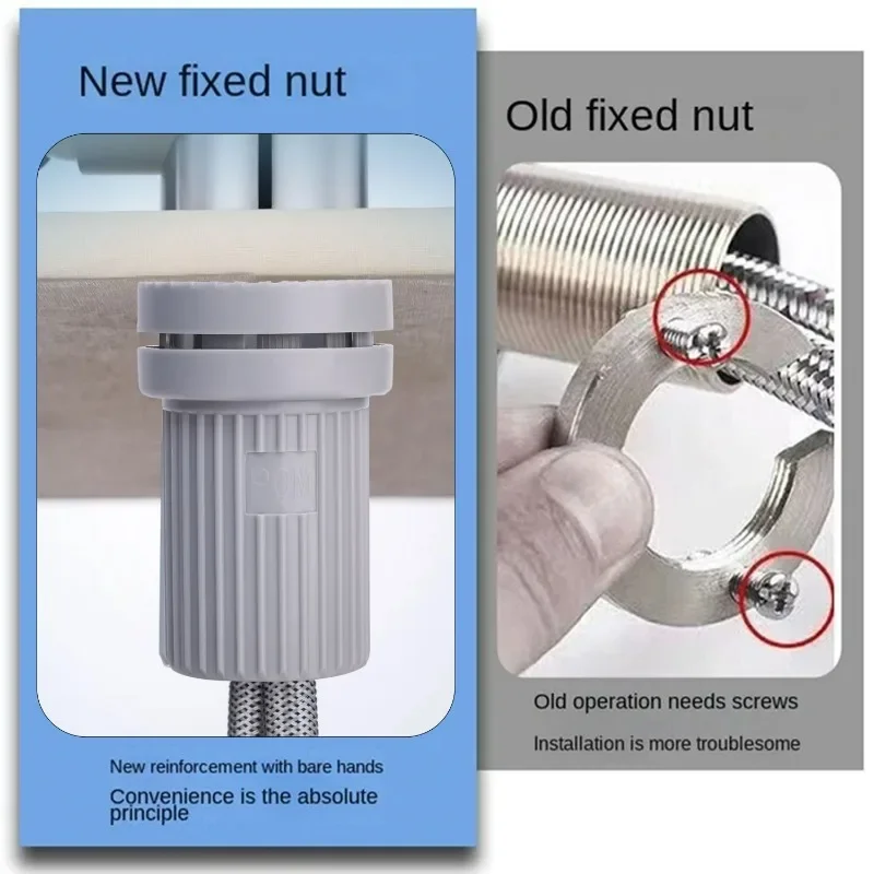 1-3PCS Faucet Quick Install Fastener Anti-loosing Fixed Base Nut Kitchen Bathroom Washing Basin Fixing Fitting Kit Repair Tool