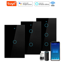 Touch Switch Tuya Smart Life Light WiFi RF433 Sensor Smart Switch App Remote Control No Neutral Wire 110V For Alexa Google Home