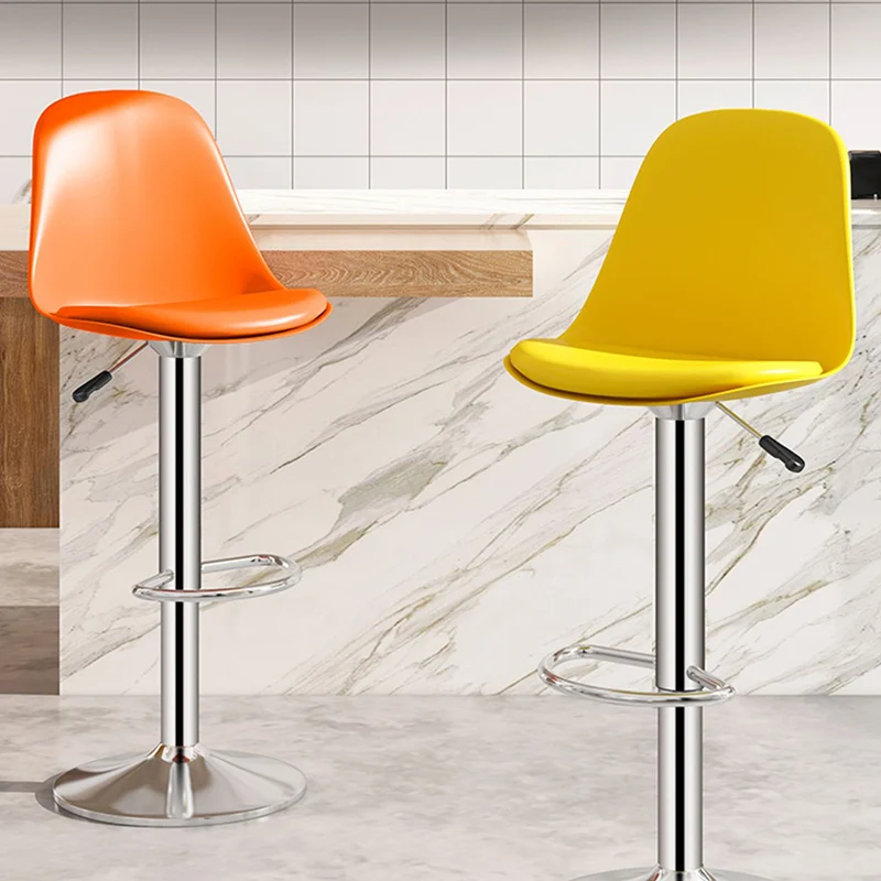 

Retro Counter Bar Stools Reception Party Nordic Designer Luxury Modern Bar Stools Adjustable High Taburete Cocina Home Furniture