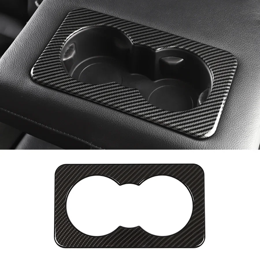 

1Pc Cup Holder Frame Drink Water Panel Trim Interior Sticker For Land Rover Defender 2020-2022 Discovery 5 Jaguar XE/XF/F-PACE