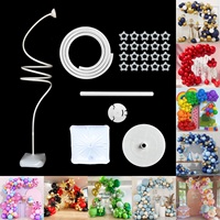 Irregular Balloon Arch Kit With Accessories, 2.5m Versalite Ballon Column Stander For Party, Wedding, Celebration Decor