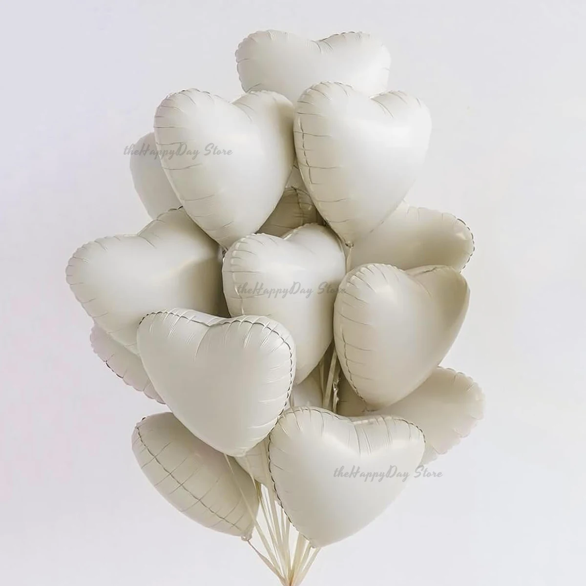 20/10 Ballons Cœur en Aluminium Rose Mat et Bleu de 18 Pouces pour la Saint-Valentin, Mariage, Anniversaire Bohème, Ballons à l'Hélium