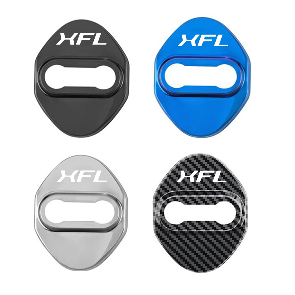 4pcs Car Door Lock cover Protective Buckle case for Jaguar I - PACE F - PACE E - PACE XFL Car Styling Goods Accessories