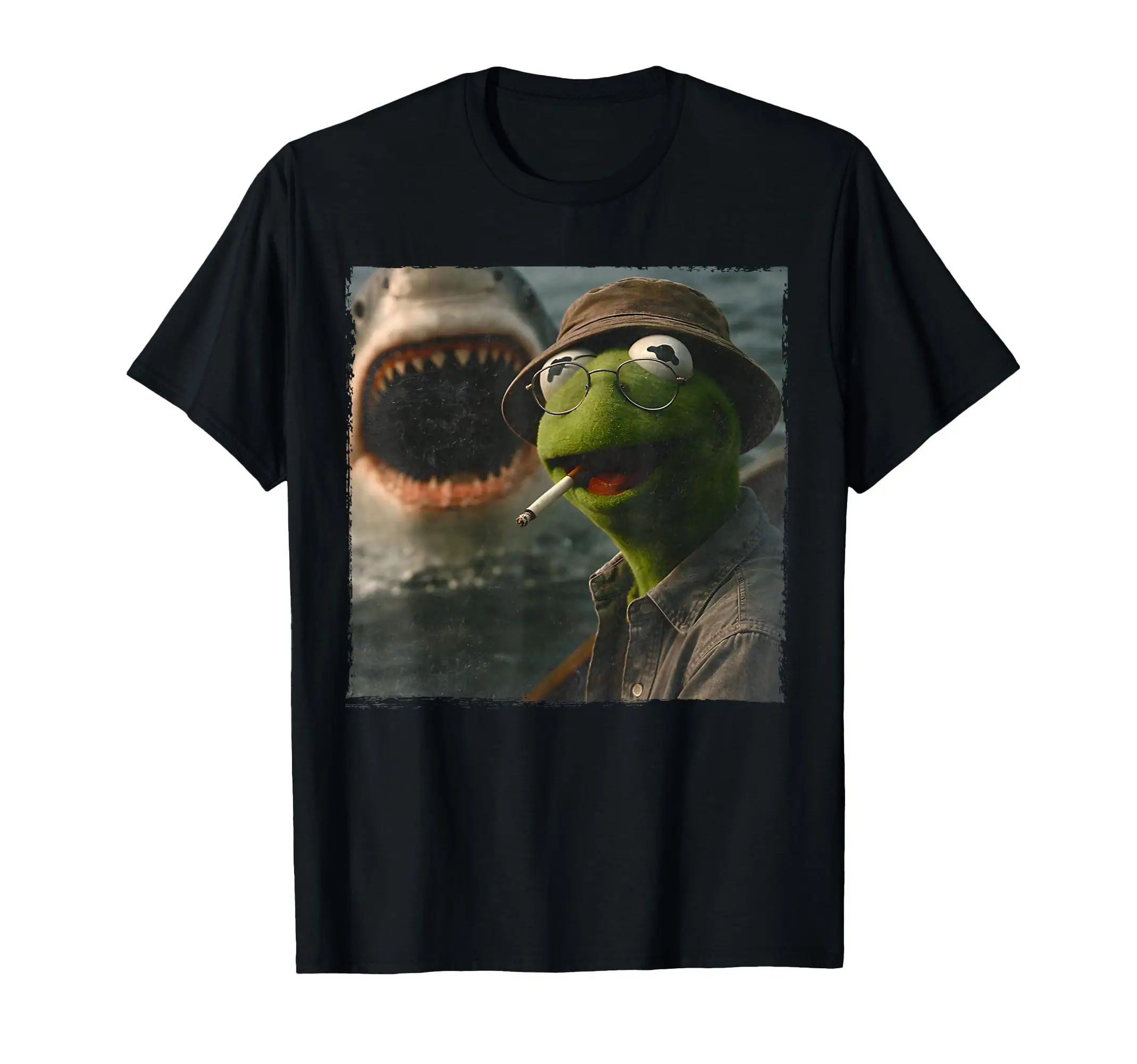 Smoking kills, so do sharks Casual T-shirt Oversized Unisex T-shirt Streetwear Trendy Cotton New Model personality Clothes Short