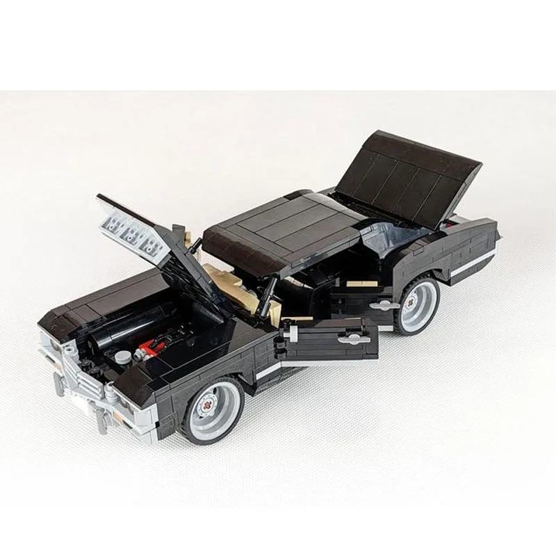 MOC-165282 새로운 90 년대 도시 스포츠카 레이싱 빌딩 블록 모델 925 부품MOC 크리 에이 티브 소년 어린이 생일 빌딩 블록 장난감