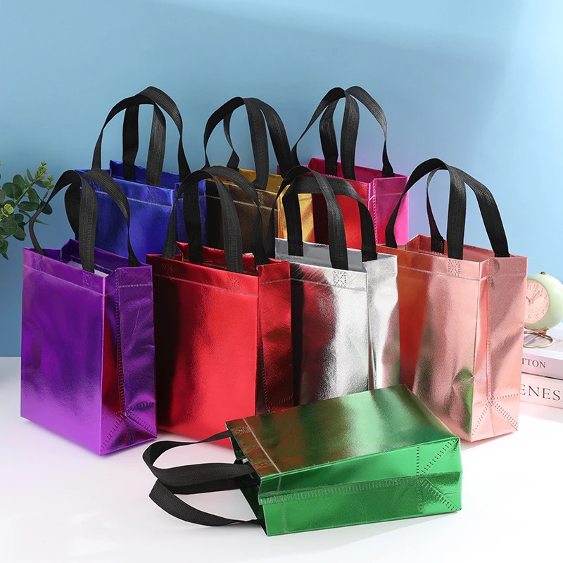 Ysmile Non Woven Shopping Bag Fabric Bag With Handle For Business Reusable Gift Cloth Bag Wedding Birthday Party Bags Packaging