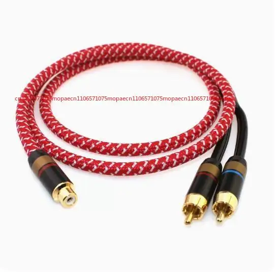 

OK L121 Single RCA Female To Dual RCA Male For Car Audio Box Mixer Amplifier Cable