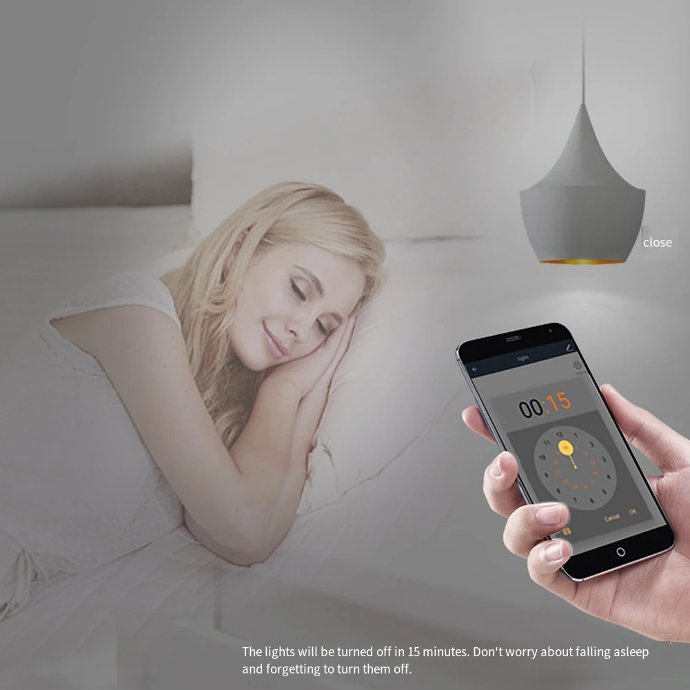 Mini interruptor inteligente para el hogar, 41x41x20 Mm, fácil instalación, Material ignífugo, Control de dispositivo de grupo