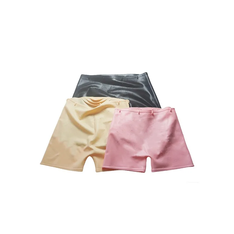 Waterproof Silicone Swim Trunks Quick-Dry Beach Swimming Shorts Men Women High-waist Pool Water Park Rafting High-elastic Trunk