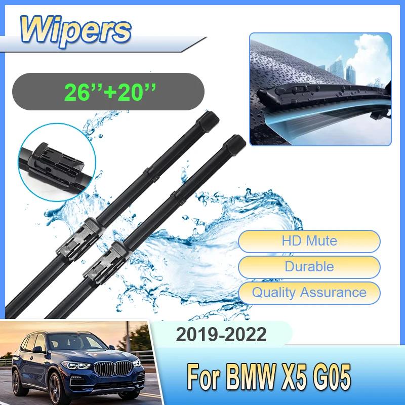 

Car Front Windscreen Blades For BMW X5 G05 Accessories 2019 Body Kit 2019-2022 Front Wiper Blades Windshield Clean Wiper Brushes