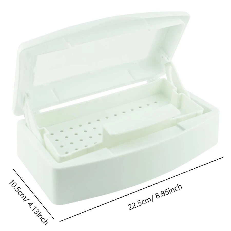 Nail Art Tools Sterilizer Tray, Disinfection Pedicure Manicure Tools Box, Salon Tools