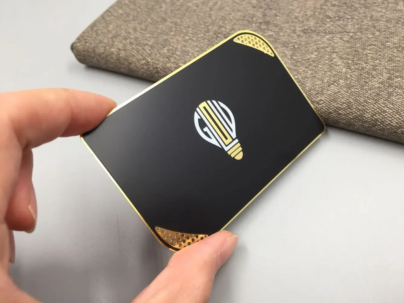 Tarjeta de visita de metal DU