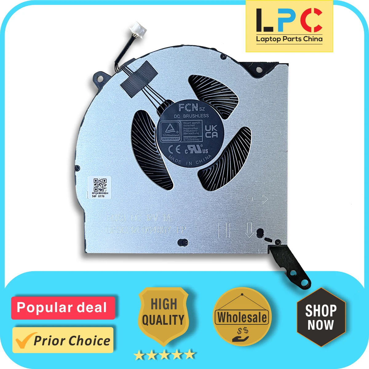 

For Lenovo Legion Pro 5 16IRX8 R9000P Y9000P 2023 CPU Cooling Fan New Original Laptop Cooler Radiator Heat Sink DC 12V 1A