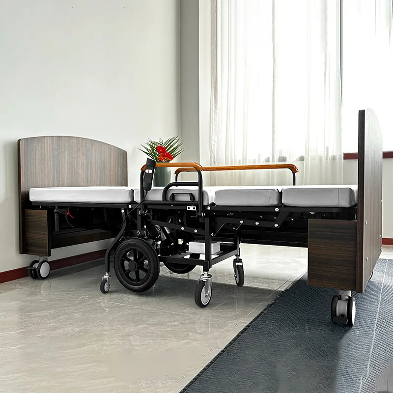 

Multifunctional elderly home separation electric bed wheelchair dual function