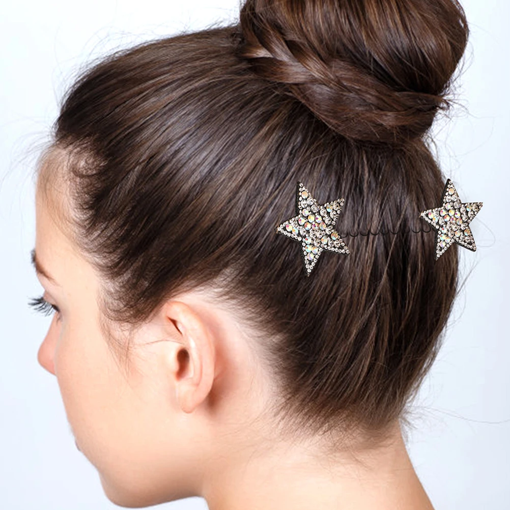 

5pcs Invisible Hairpins Back Head Combs Women Side Clips Decorative Pins Styling Accessories Black Purple Yellow Silver
