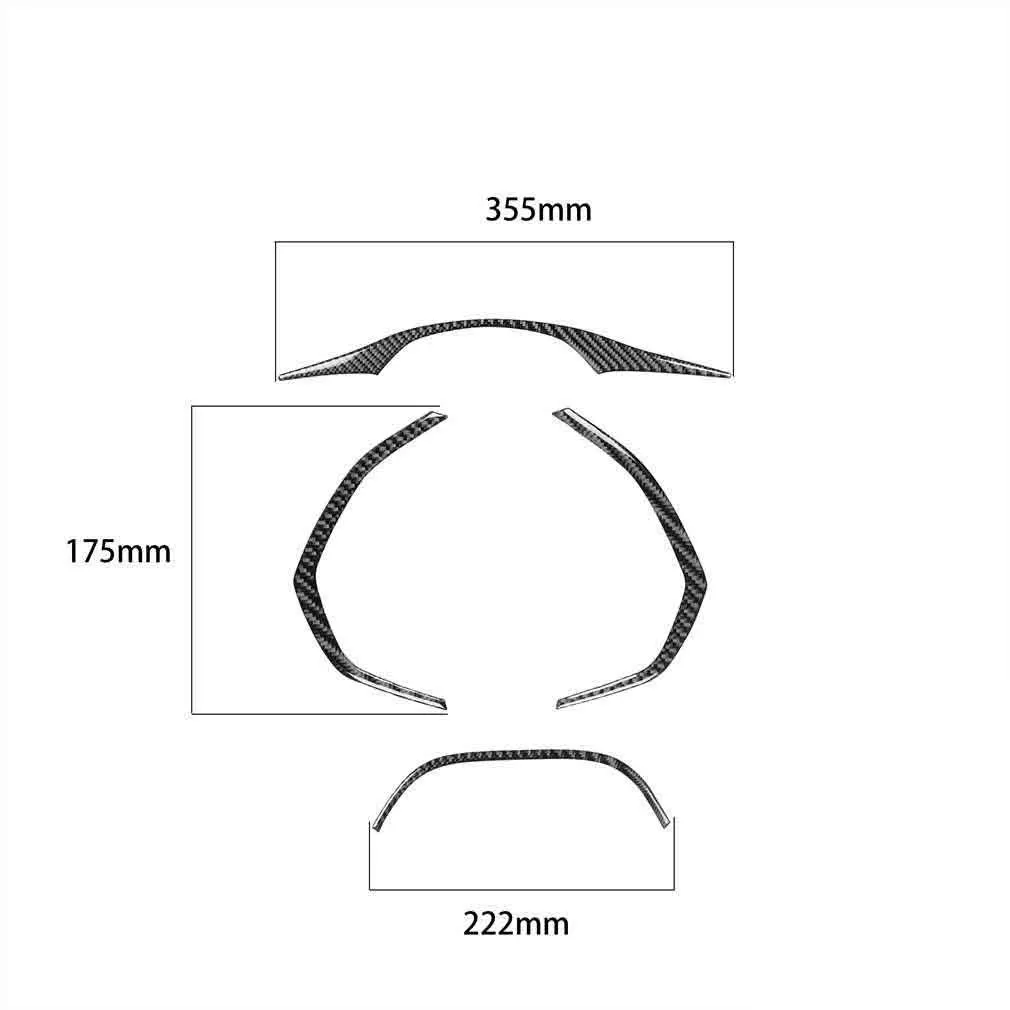 Carbon Fiber Dashboard Panel Decor Trim Sticker For Chevrolet Corvette C7 14-19