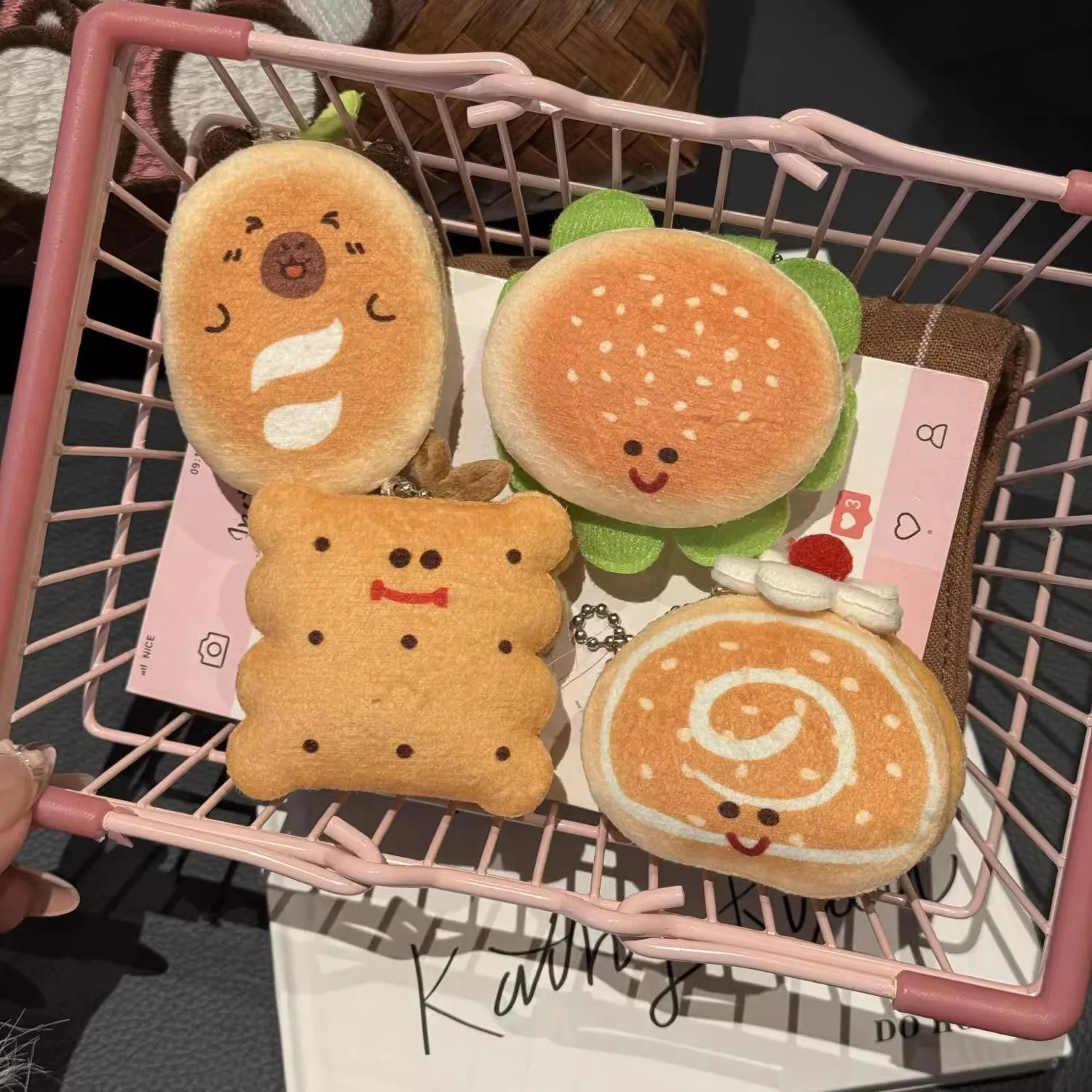 Gevulde voedingsmiddelen pluche creatief hamburgerbrood zachte rugzak hanger Kawaii prachtige Juguetes verjaardagscadeau voor vriend of kinderen