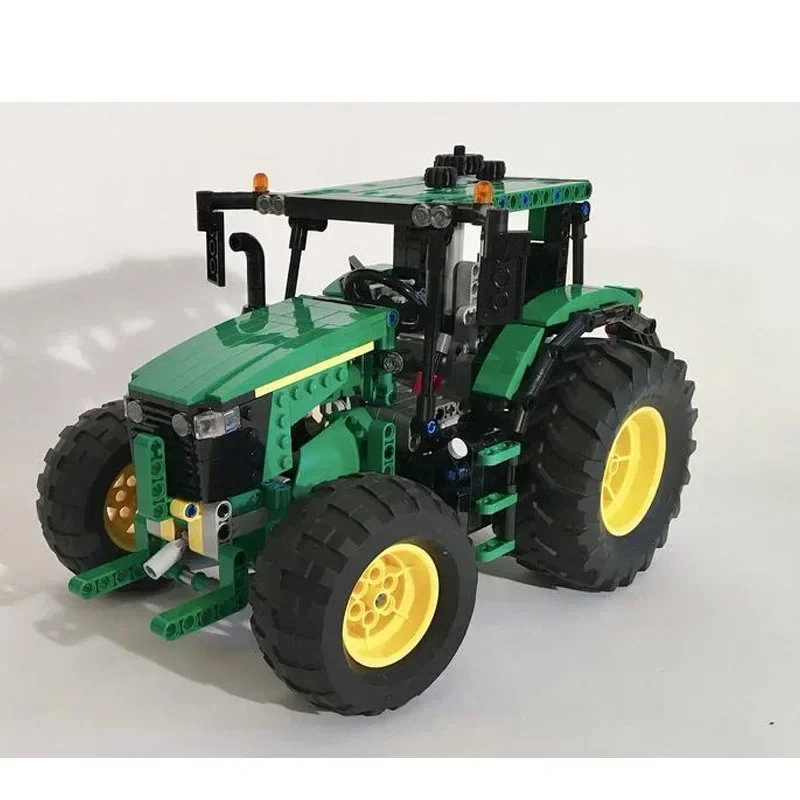 MOC-77079 & 6130R Tractor Mechanical Car Agriculture Series Trailer Building Block Toys 1006PCS DIY Kids Toys Christmas Gifts