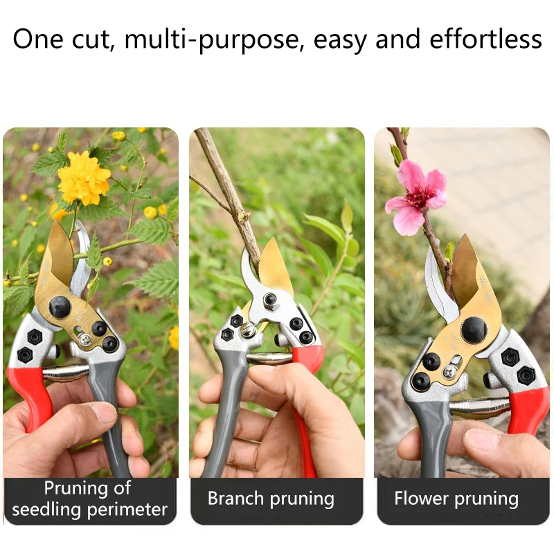 1Pcs Pruning Shears Gardening Scissors Labor-saving Scissors Outdoor Fruit Tree Pruning Flower Branch Scissors Garden Hand Tools