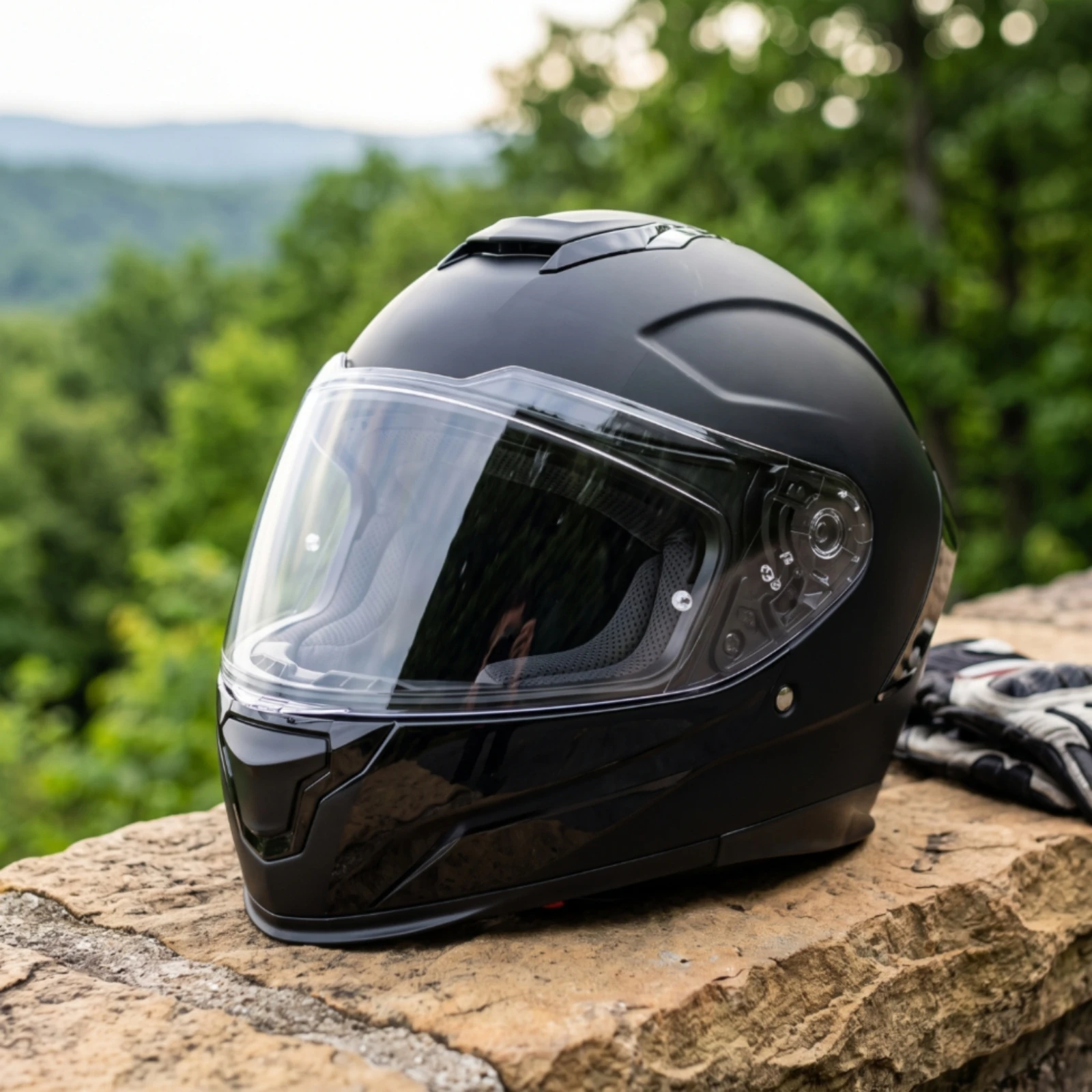 Clear Helmet Visor Transparent Motorcycle Helmet Face Visor Replacement Windproof Lightweight for Motorcyclists