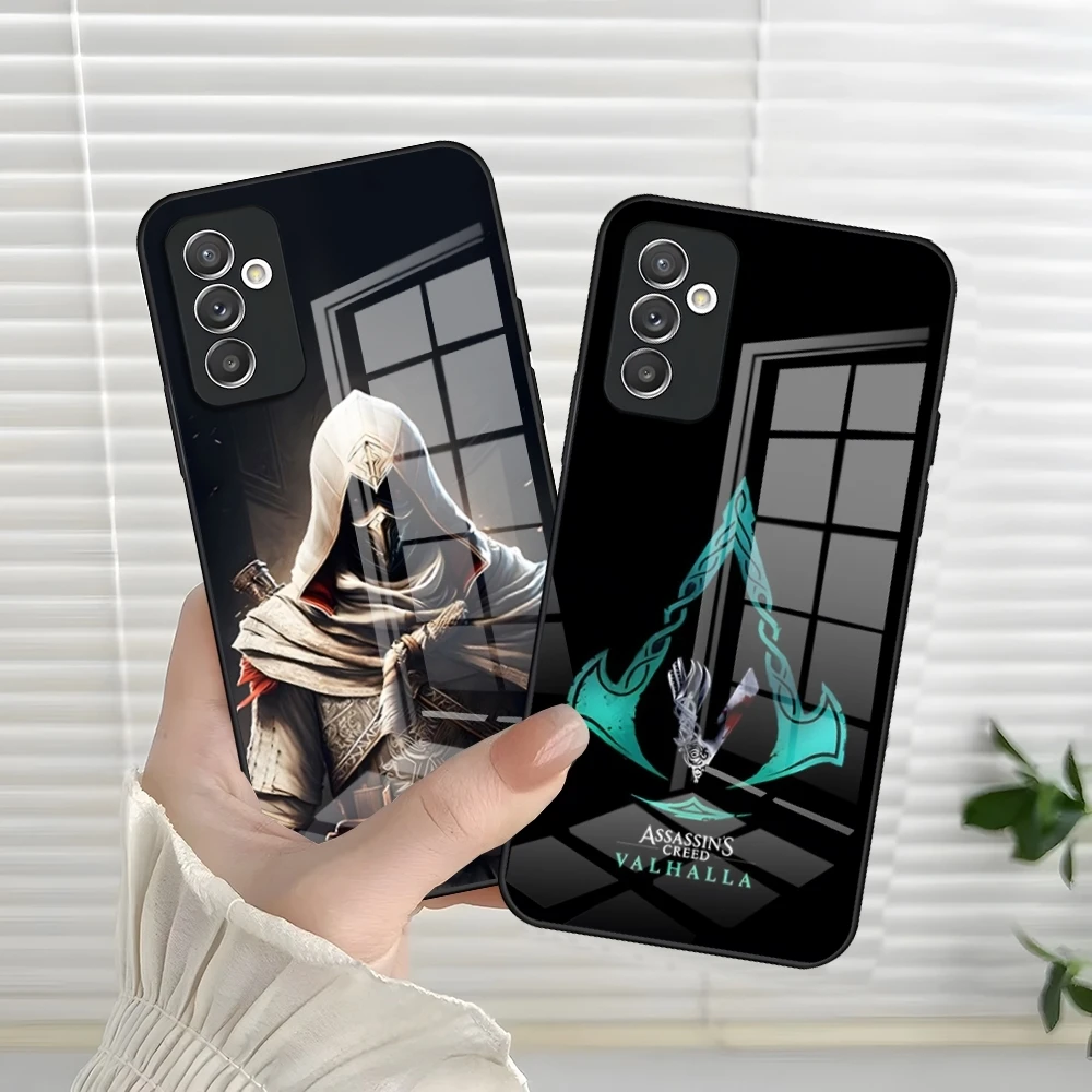 Assassins Game Creed Handy hülle für Samsung A34 A52 A14 A21 A71 A20 A31 A12 A51 A40 A32 A72 A30 A54 Abdeckung aus gehärtetem Glas