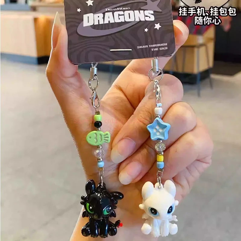 Authentic Dragon Taming Master Toothless Keychain Couple Phone Hanger Backpack Pendant Car Keychain Decorative Gift view 4