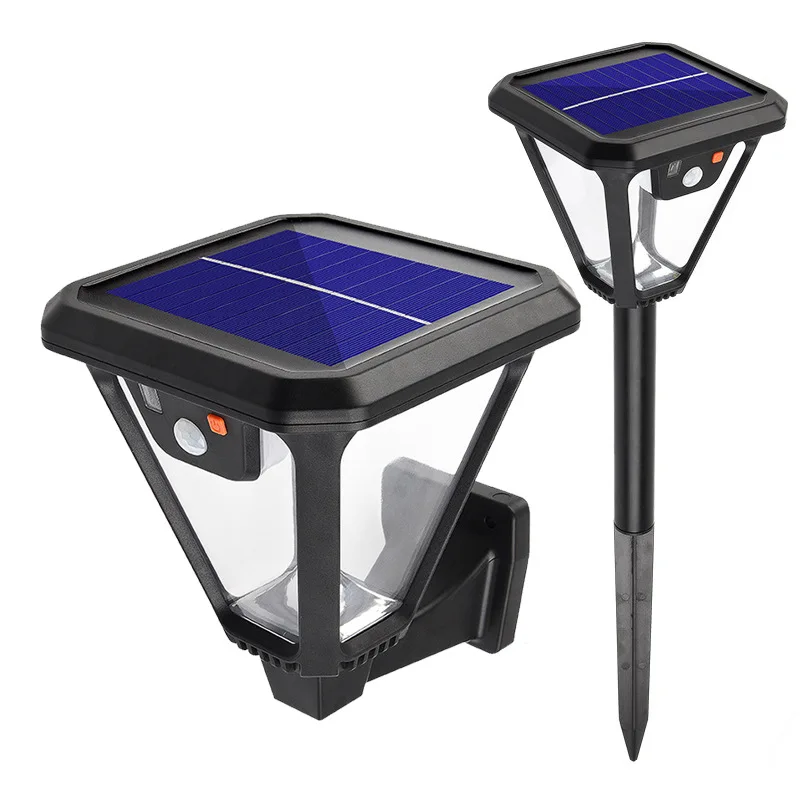 Outdoor Solar Powered Landscape Lights White 100 LEDs 360° Angle Illumination USB Charging Solar Motion Sensor Spotlights