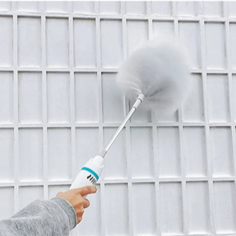 

Rechargeable Electric Spin Duster Adjustable Feather Duster Brush Dust Cleaner Brush Instant Duster Household Cleaning Tools