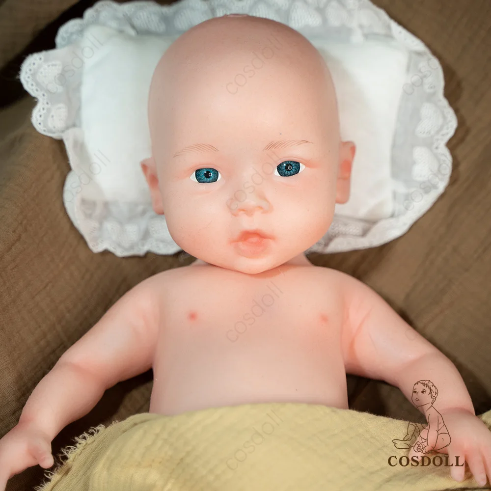 COSDOLL 18 pulgadas 3,05 kg 100% cuerpo completo de silicona Reborn Baby Doll muñecas realistas para niñas regalos suave bebé DIY juguetes para niños en blanco