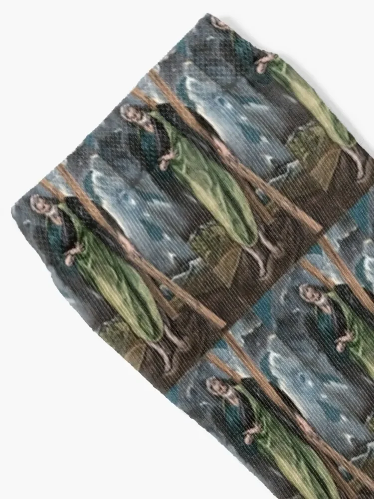 Saint Andrew ca. 1610 - 17th century Socks crazy christmas stocking Heating sock soccer anti-slip Socks For Women Men's