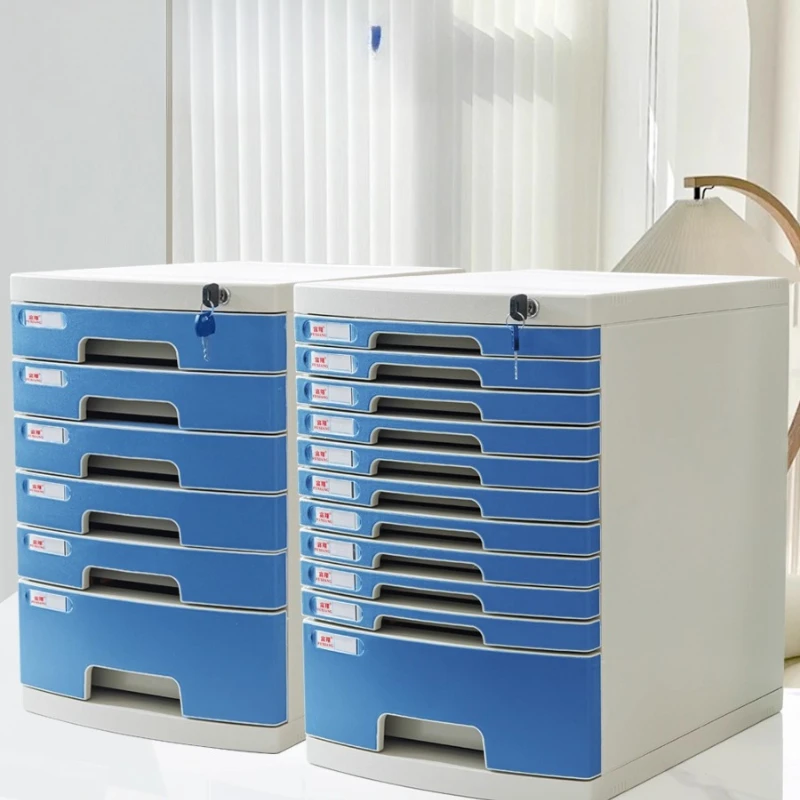 

File Box - Pull Out Organizer, Clear Document Holder, Office Paper Folder, Expandable Cabinet, A4 Desk Storage