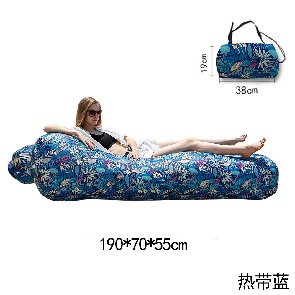 Outdoor Inflatable Sofa Amphibious Camping Single Portable Air Cushion Camping Music Festival Air Mattress