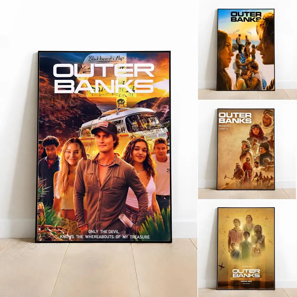 Drama Outer Banks Poster Poster Room Wall Art Decor Waterproof Stickers For Home Bar Bedroom Decoration