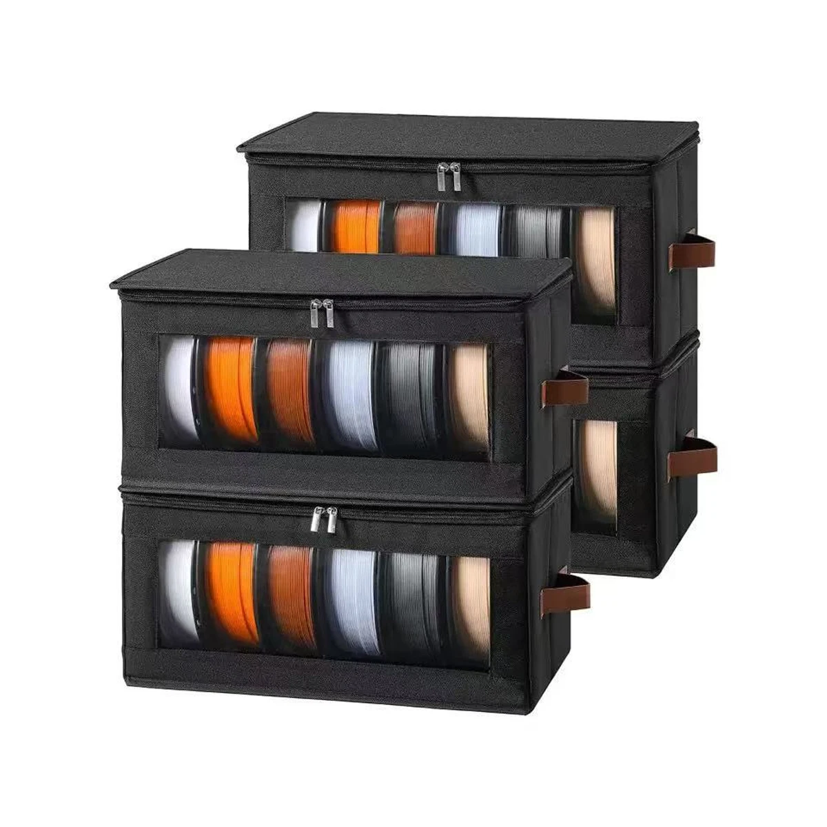 Filament Storage Box - 3D Printer Filament Storage Containers, 3D Printing Accessories Holder Rack for Home, Office Workshop