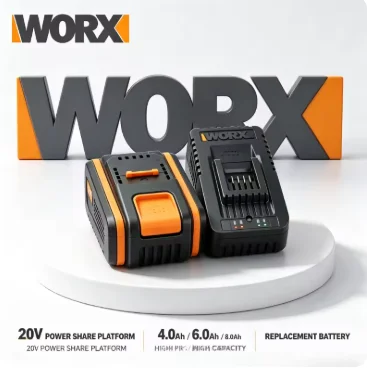 Genuine WORX 20V 8Ah Rechargeable Li-ion Battery WA3553.1 WA3551 WA3570 Compatible with WORX Grass Trimmer Pruning Saw