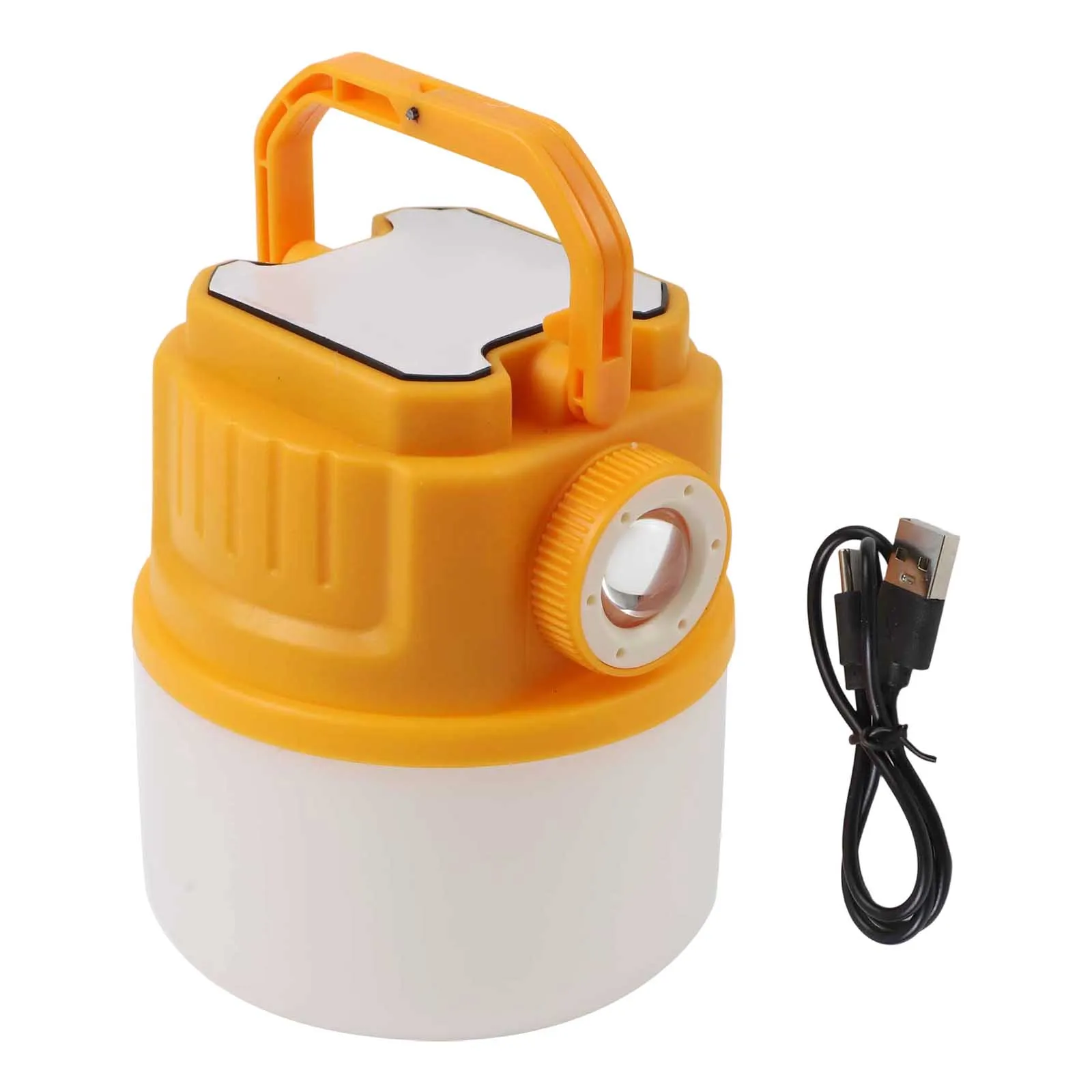 Outdoor Solar Light Led Camping Light Lighting Solutions Battery Level Indicator Built-in Hook Dual-cell Lithium Battery
