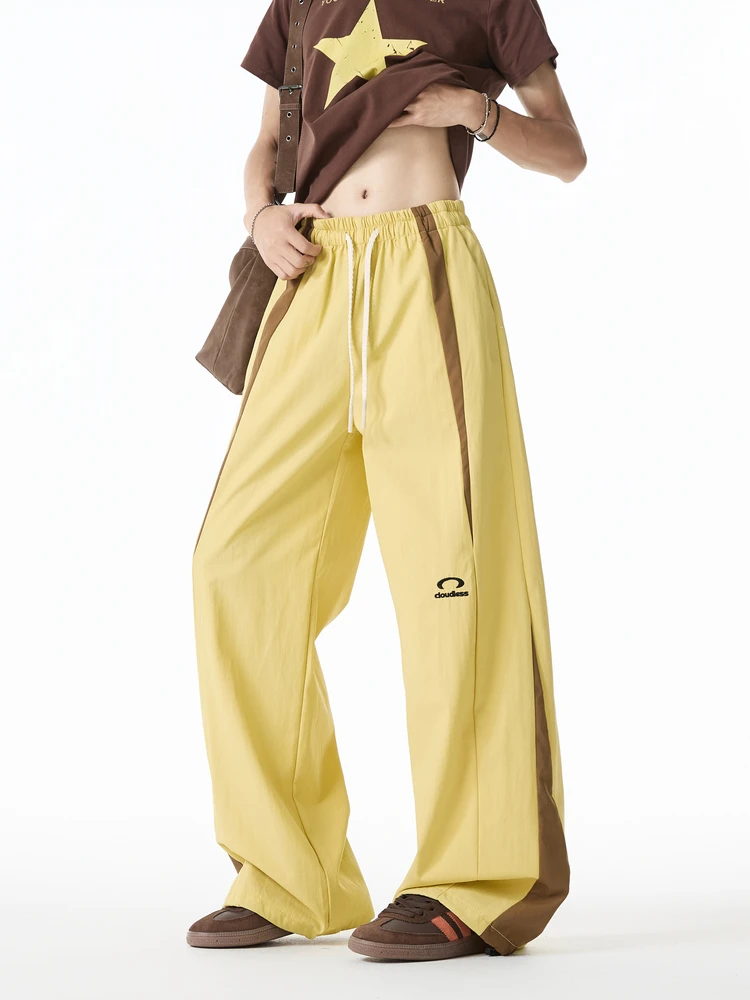 Hip Hop américain rue danse pantalons décontractés hommes couleur Blo broderie conception Qui sec sport pantalons longs pour les Couples