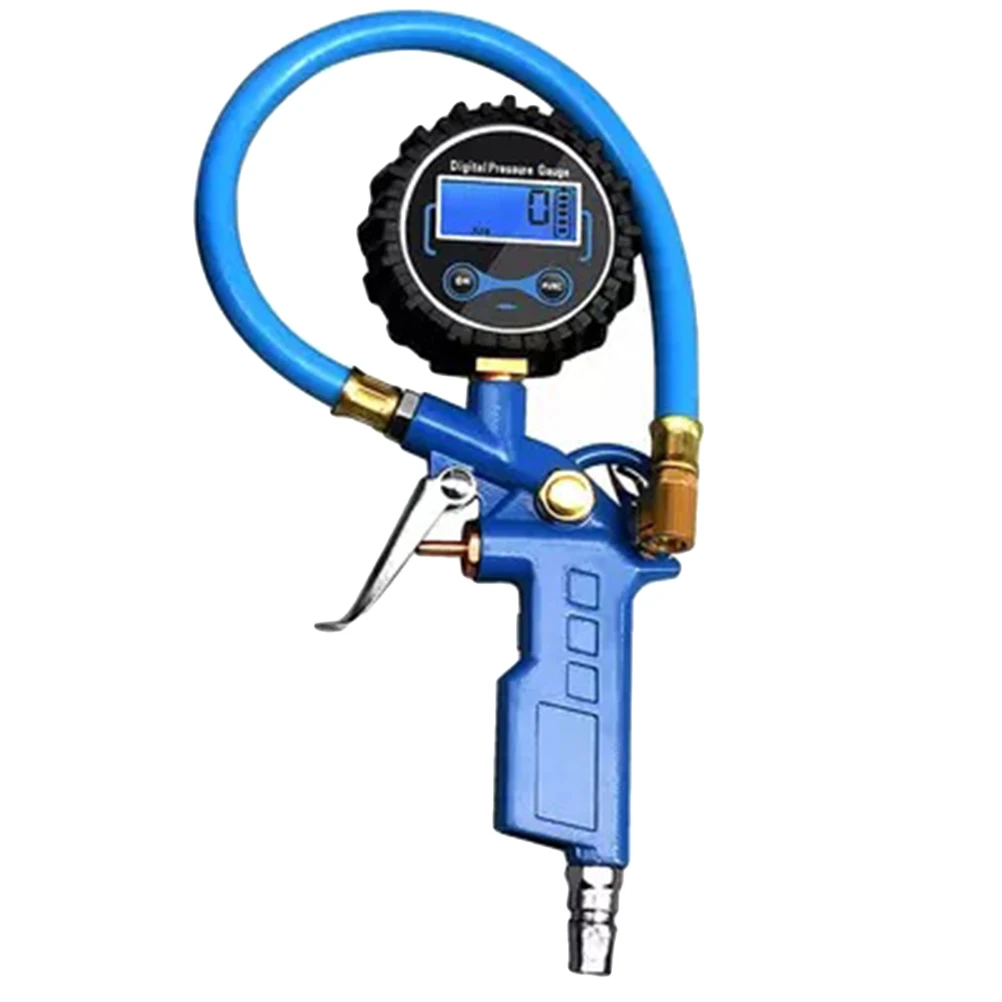 

Digital Tire Pressure Gauge Heavy Duty Durable Air Pressure Gauge For Car Suv Truck Motorcycle Bicycle No Needed Blue