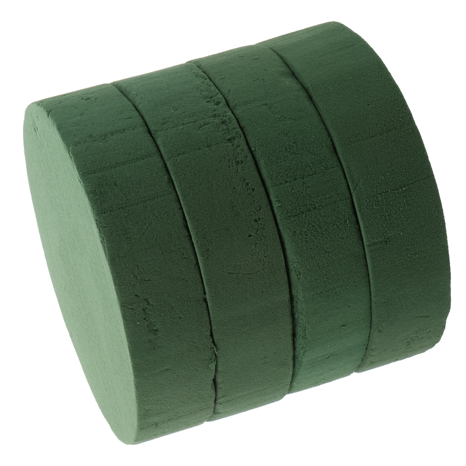 4Pcs Green Floral Foam Blocks Round Flower Bricks for Arranging Muds Craft Wedding Birthday Decoration Floral Wet Foams Set