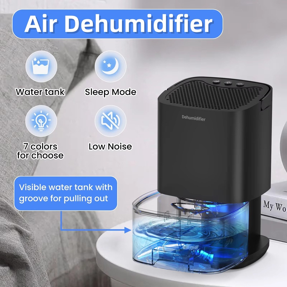 Smart Air Purifier Dehumidifier Home Mini Mute Dehumidification Dryer For Home Room Office Kitchen Deodorizer Dryer EU/US Plug