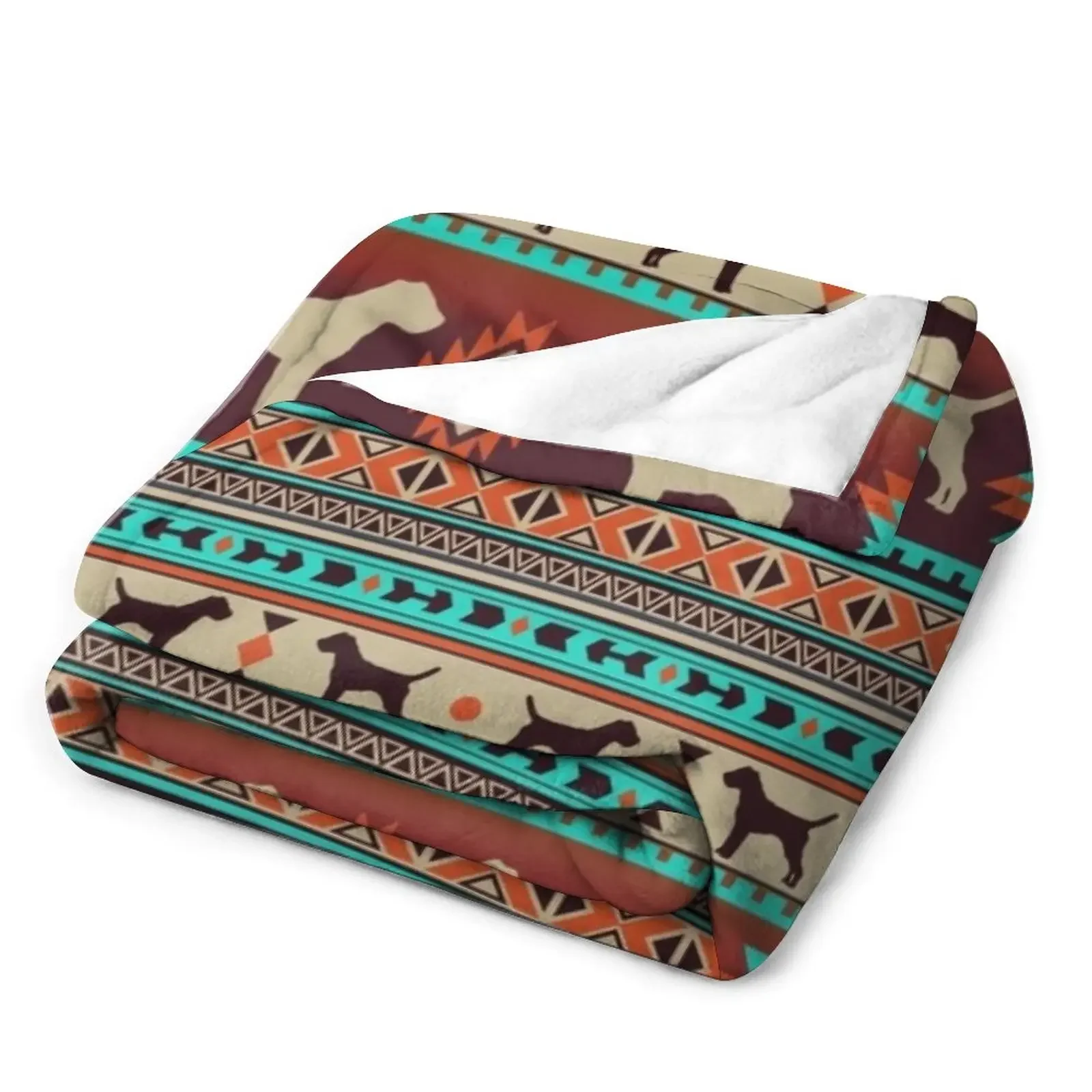 بوهو الكلاب بطانية رمي أشعث ، البطانيات الناعمة رقيق ، St الفاخرة ، جحر الحدود غروب الشمس #3