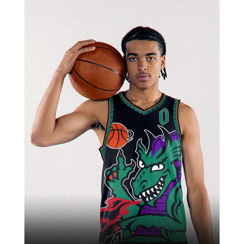 Brooklyn Dragon Graphic Basketball Jersey Men Women Sleeveless Vest Streetwear Full Print Sport Tank Top Training Fan Casual Tee